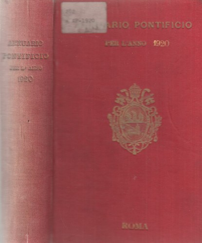Annuario pontificio per anno - annuario, l'anno