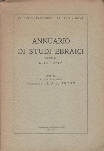 Annuario studi ebraici - annuario,