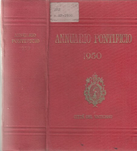 Annuario pontificio 1950 - pontificio,,