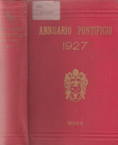 Annuario pontificio per anno - pontificio, l'anno